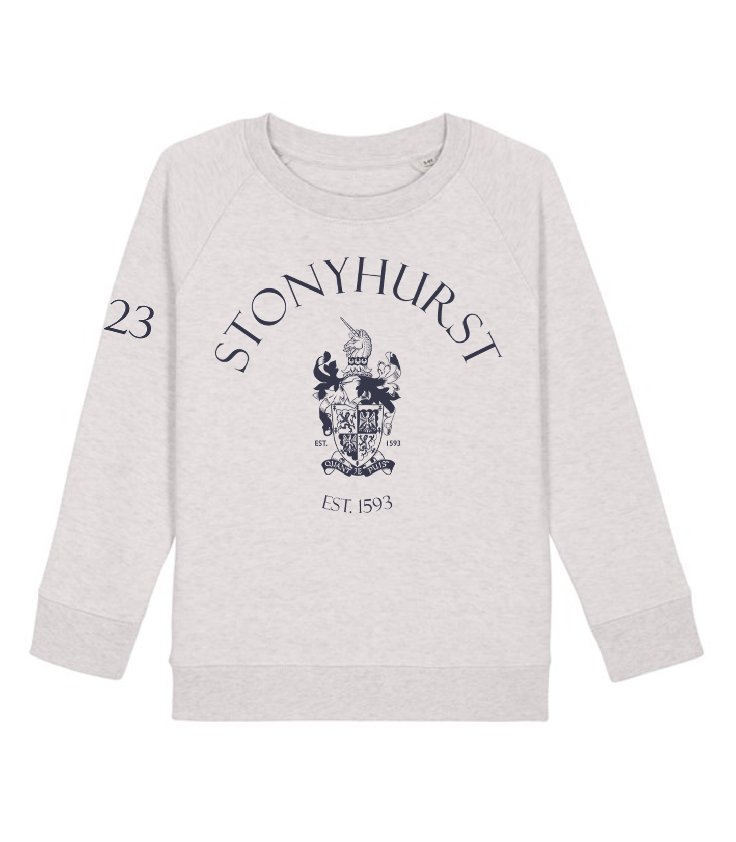 Stonyhurst Organic New Starter Sweatshirt 2023